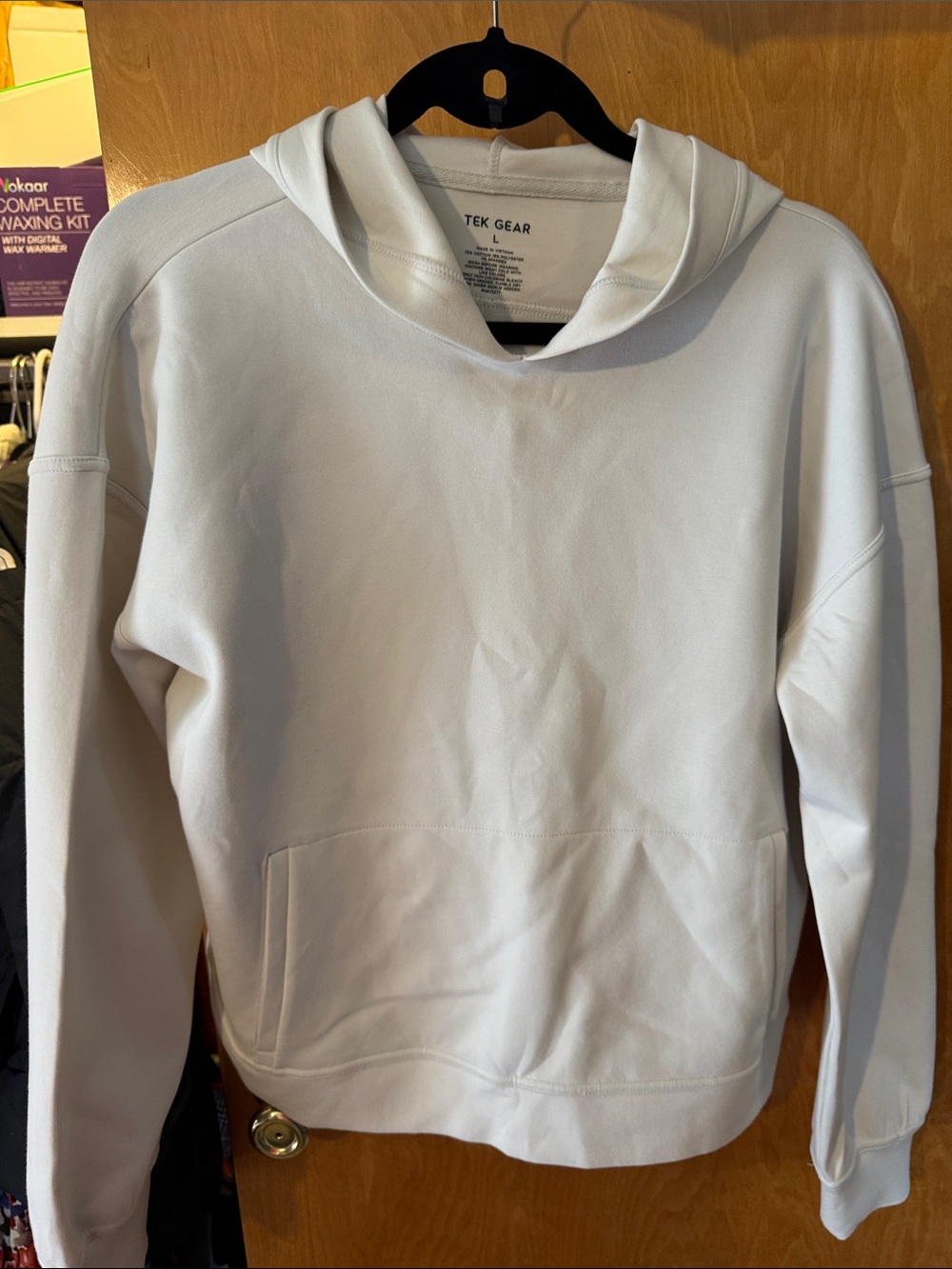 tek gear Women's scuba fabric cream Hoodie Sweatshirt